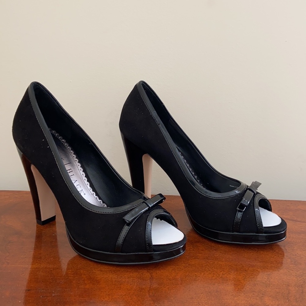 Brand new White House Black Market black peep toe “Posh” pump
